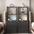 Nightstands Set Of 2, With Charging Station, Smart Nightstand With Night Light, Modern Night Stand With Bookshelf, Bedside Tables With Storage Cabinet For Bedroom-1196030894-1189667307