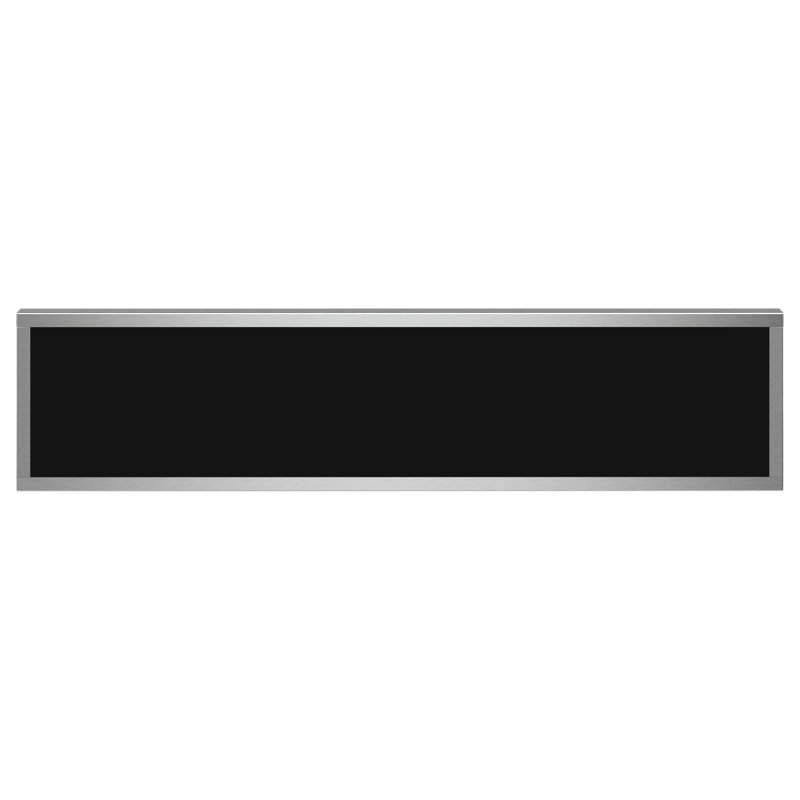 Monogram 30" Statement Storage Drawer, Silver/Black
