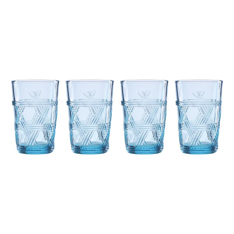 Grandes verres Lenox Butterfly Meadow Blue, ensemble de 4