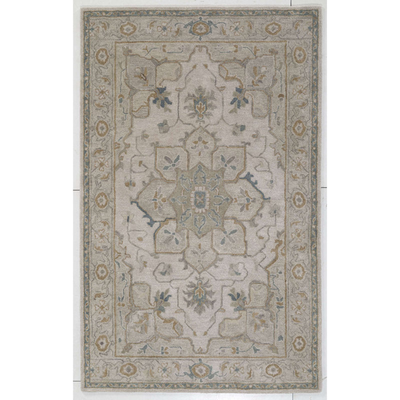 Tapis en laine touffeté à la main Shirley, Rectangle 8' x 10'