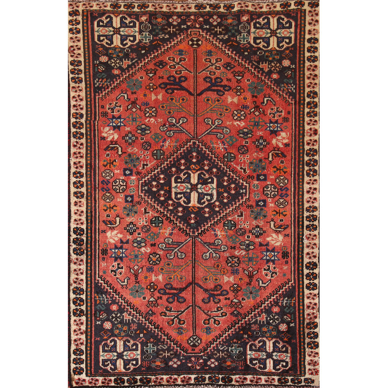Tapis traditionnel rétro géométrique 3 x 5