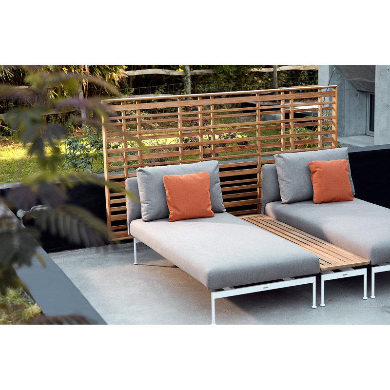 Woodland Screen - Natural Teak, 52" H x 90" W x 3" D