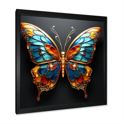 «Butterfly Expressionist Freedom I», art mural sur toile