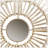 Round Natural Fiber And Mirror 3-Piece Wall Decor Set