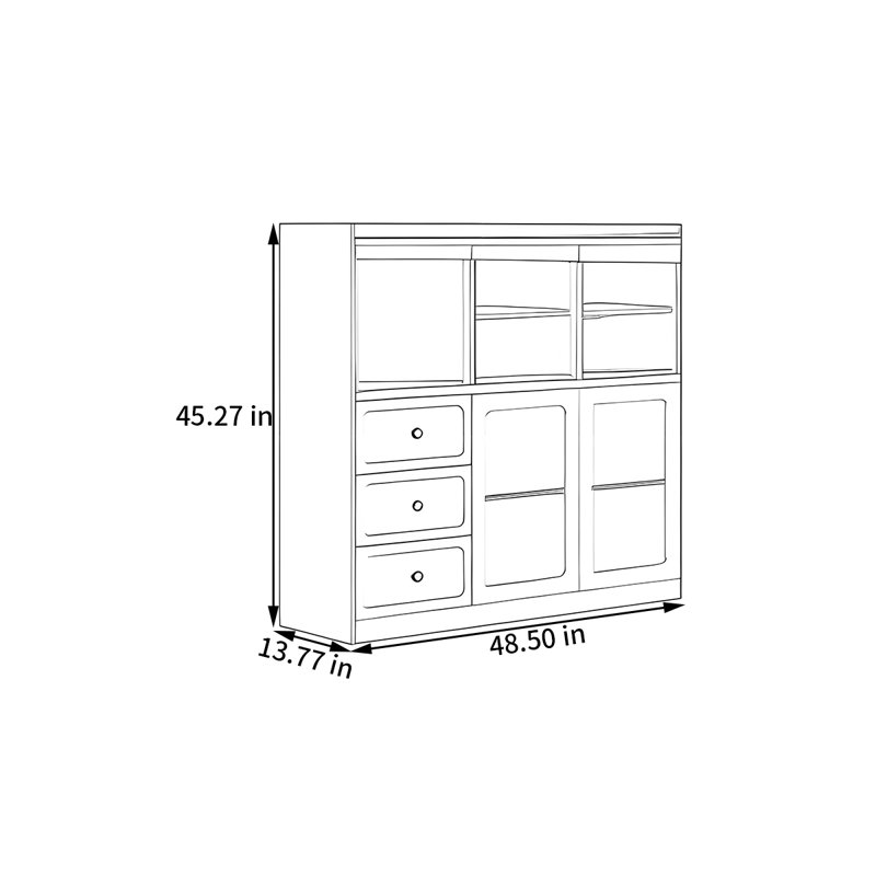 Babin, 45.27" H x 48.5" W x 13.77" D