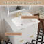 Ensemble de meuble-lavabo moderne avec lavabo Mid-Century-596146529
