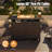 25" H X 40" W Iron Propane Outdoor Fire Pit Table With Cover