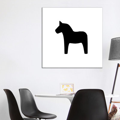 Black Horse by Art Mirano - Wrapped Canvas Painting