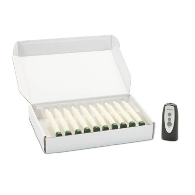 Bougie à DEL effilée à pince (lot de 10)