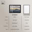 «Flowing Golden Tide Shadowbox», art mural bleu par Art Remedy-115136081-115136083