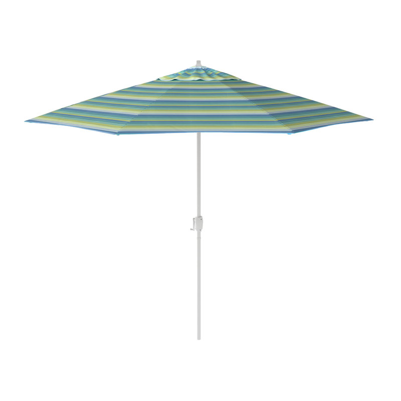 Parasol de marché 86,3 po Kenne, Sunbrella® bord de mer Séville rayé, l 108 po x P 108 po