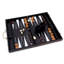 Jeu de backgammon brun
