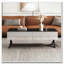 Table basse rectangulaire à miroir pour le salon avec rangement et base en métal, 2 tiroirs, plateau noir ultrabrillant