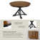 Clairvin 45W Transitional Round Trestle Dining Table