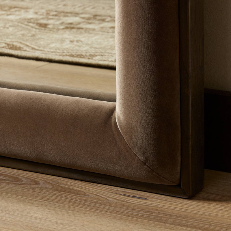 Velaz Rectangle Floor Mirror, Surrey Mink