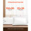 Ensemble de housse de couette pour très grand lit 3 pièces 100% coton pour lit très grand 104 po x 90 po-117416831