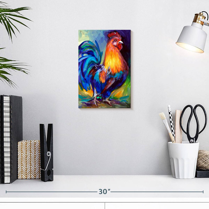 Brampt Rooster One, 12" H x 8" W