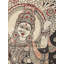 Radha Krishna dansant | Kalamkari, peinture sur coton