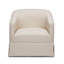 Chaise pivotante à jupe en lin Earl