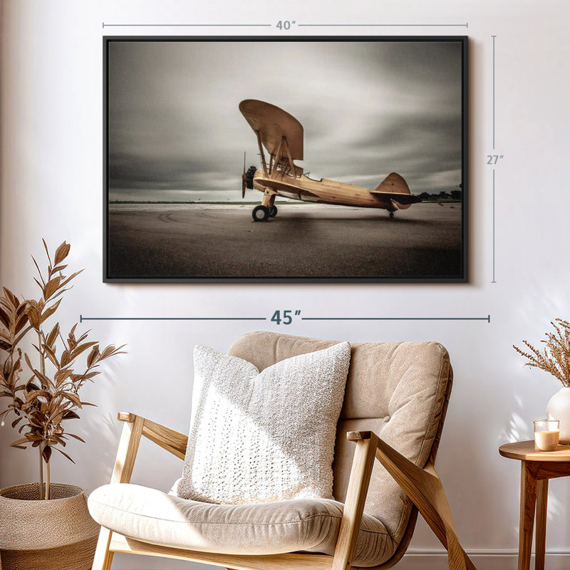 " Biplane Wall Art ", 40" H x 27" W
