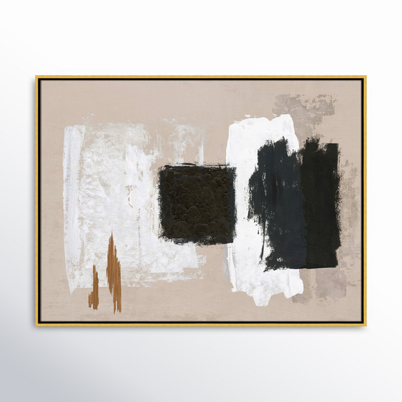 Imone - Floater Frame Canvas, 9.5" H x 11.5" W, Black