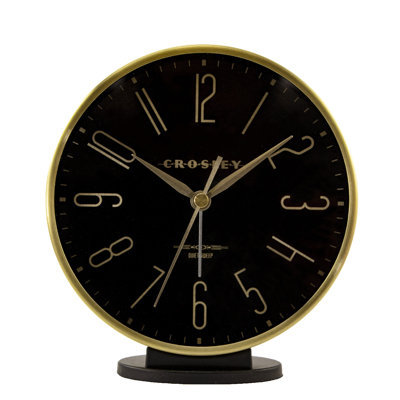 Analog Metal Quartz Movement / Crystal Tabletop Clock with Alarm