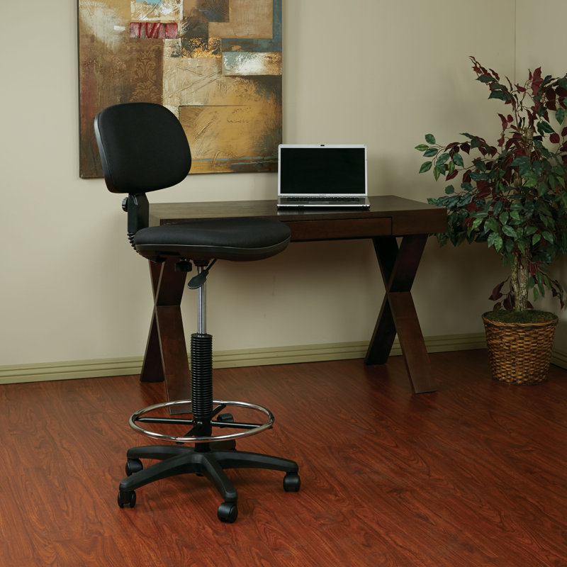 Work Smart Drafting Chair, Icon - Black