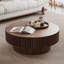 Table basse ronde avec rangement, table centrale
