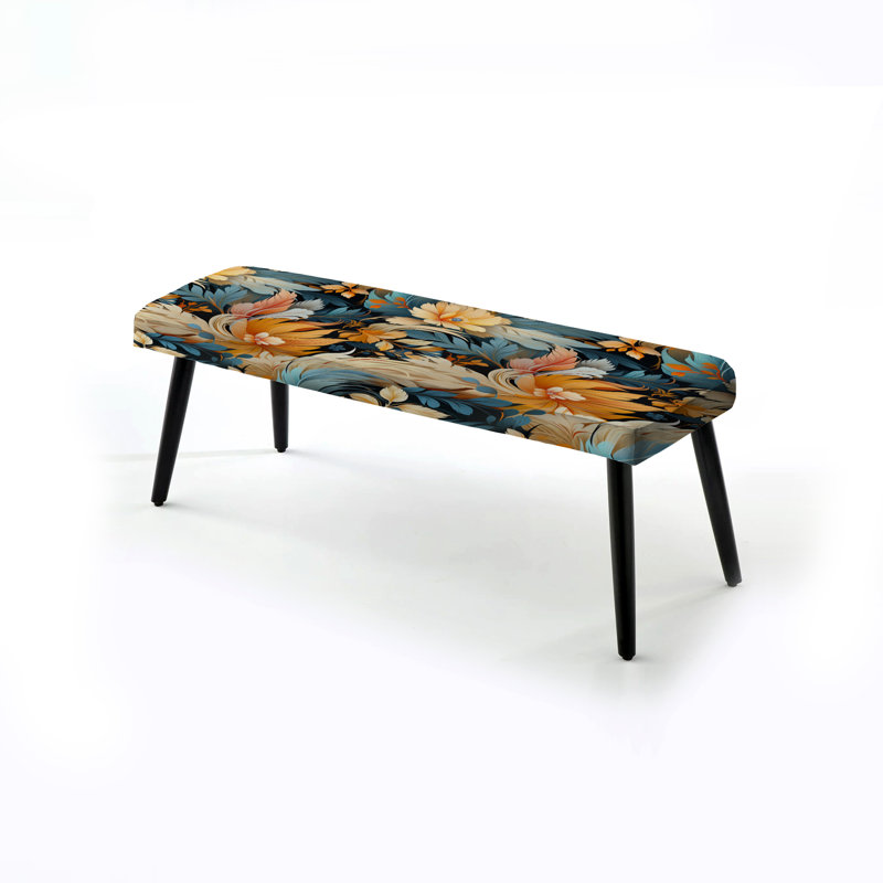 Banc rembourré floral Earthho Tones Boho Inspire Feather