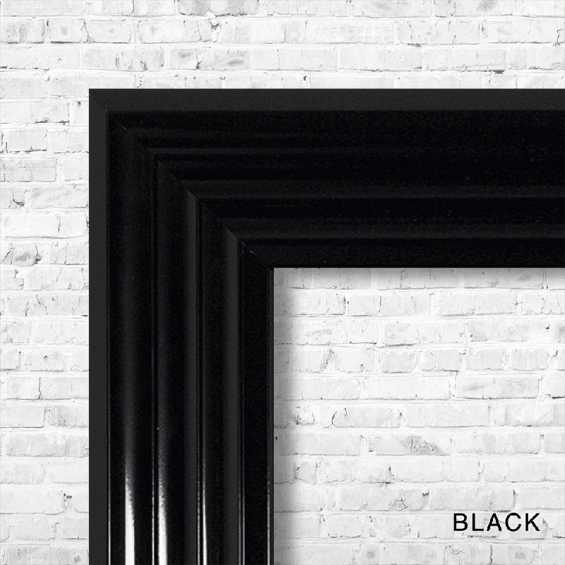 Single Picture Frame Print, 55cm H x 55cm W, Black Framed