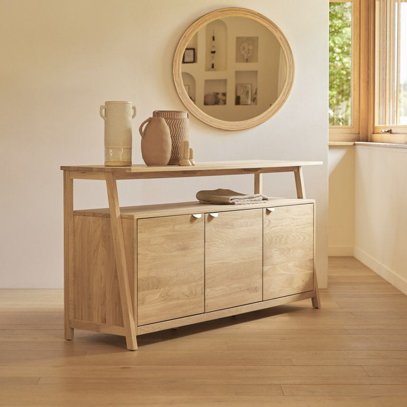 Pola 64.96'' W Solid Wood Sideboard
