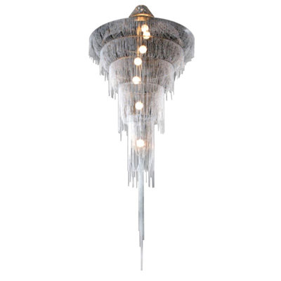 Lustre en cristal clair