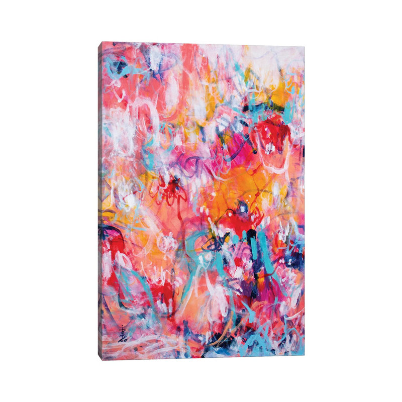 You, Me, And The Fireworks By Misako Chida - Wrapped Canvas Art Prints by Misako Chida - Wrapped Canvas Gallery-Wrapped Canvas Giclée