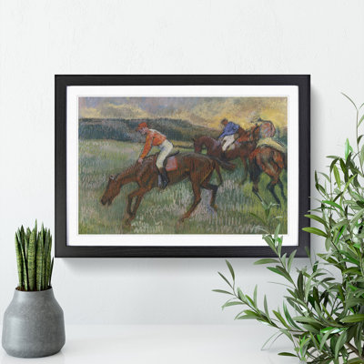 Three Jockeys by Edgar Degas - Picture Frame Painting