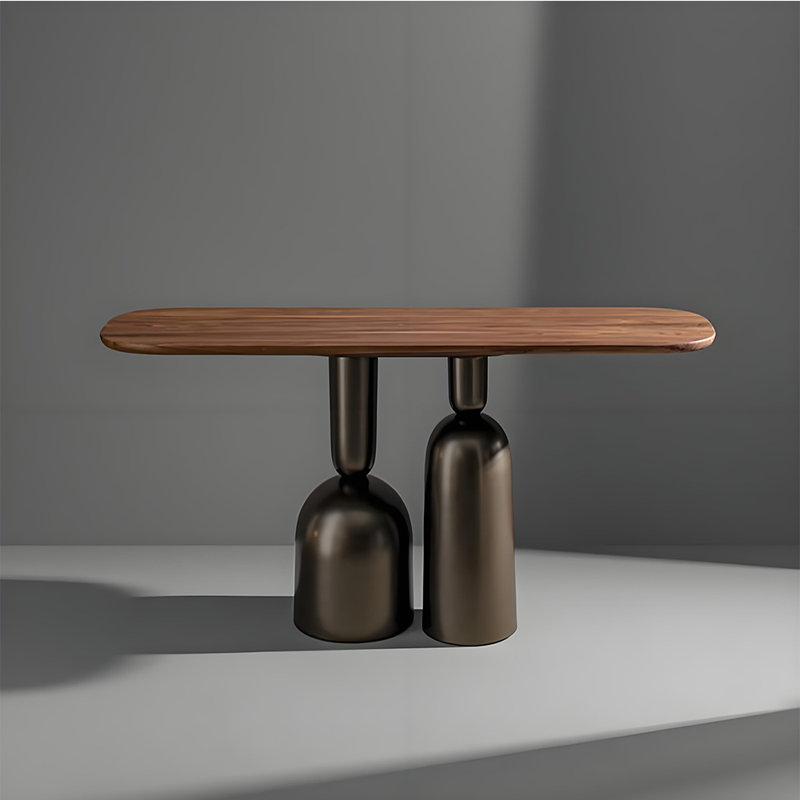 Modern-style wooden console table
