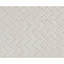 Wool Chevron Area Rug in White-68204837