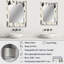 Chic Noir Floral Fusion - Floral Mirror Wall Decor-1207160892