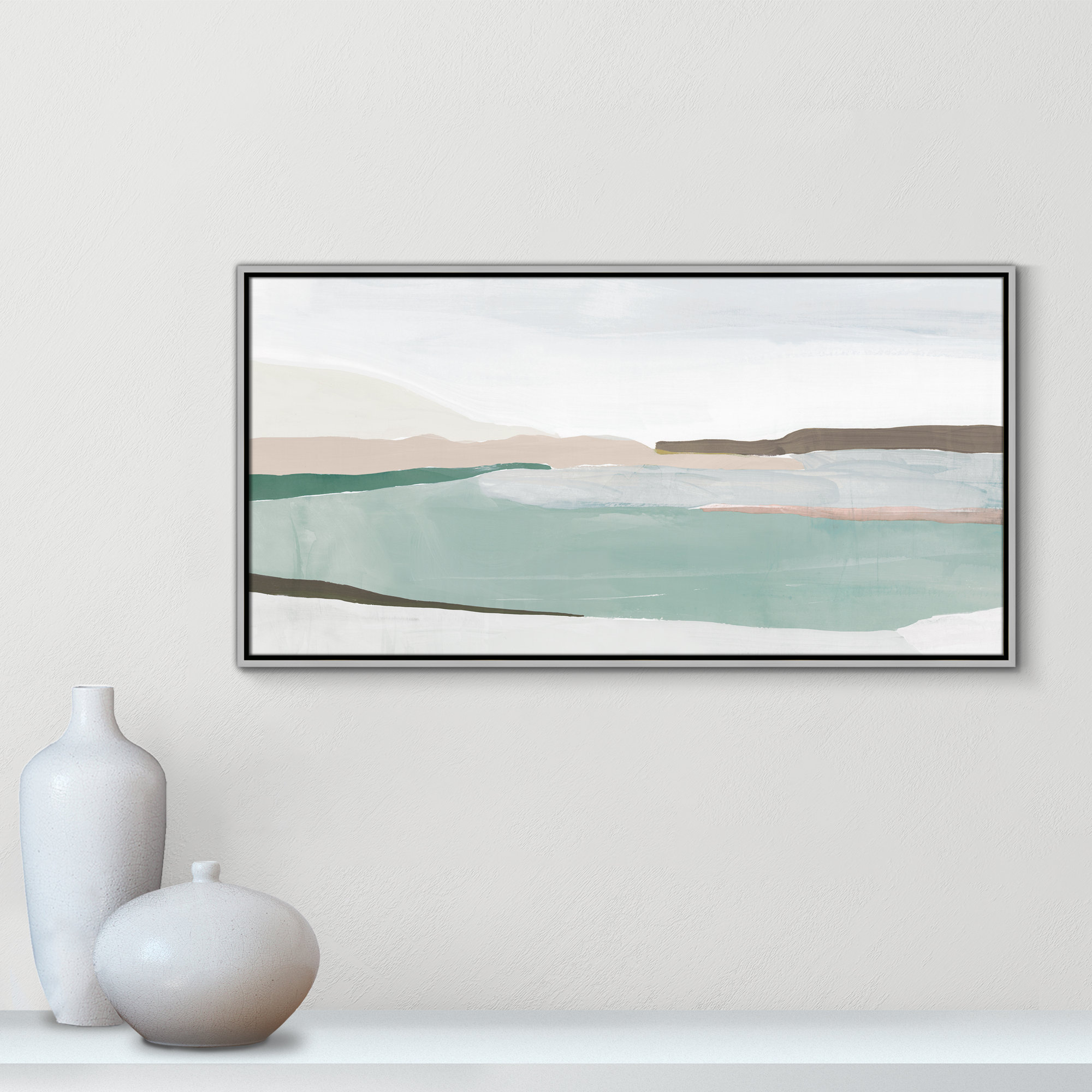 Sole Of The Land II, Silver, 21.5" H x 41.5" W x 2" D