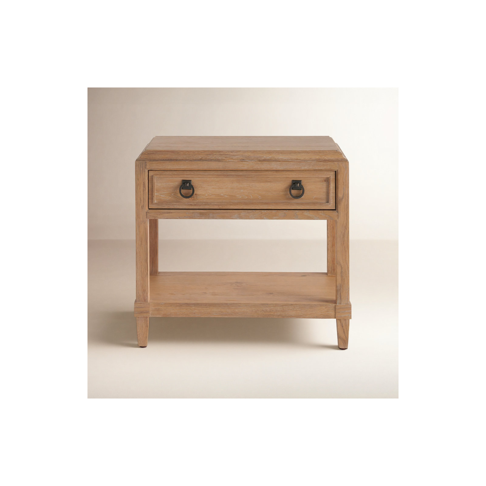 Hayes 1-Drawer Nightstand, Tan