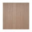 Panneau de tambour décoratif mural en placage de chêne blanc brut sans finition 4 pi de largeur x 8 pi de hauteur x 5/32 po d'épaisseur avec lattes de rainure de 30 degrés - flexible-133264850-133264846