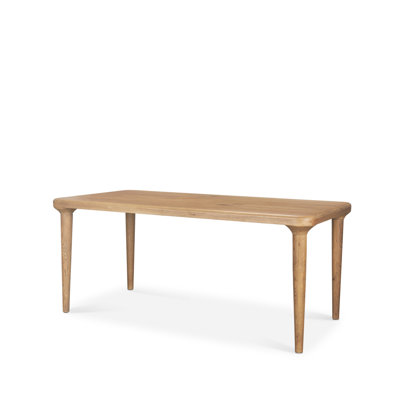 72" Brown Solid Wood Dining Table