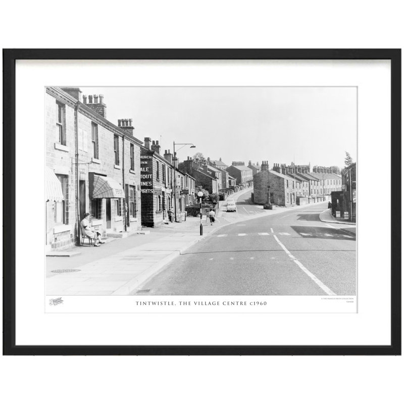Tintwistle, The Village Centre C1960 - Single Picture Frame Print, 40cm H x 50cm W x 2.3cm D