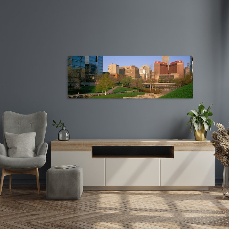 Downtown Omaha NE by Craig C. Sheumaker - Wrapped Canvas Panoramic Print, 40.64 cm H x 121.92 cm W