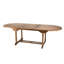 Montreuil Oval Teak Extendable Outdoor Dining Table With Umbrella Hole , 180cm cm W 100cm cm D