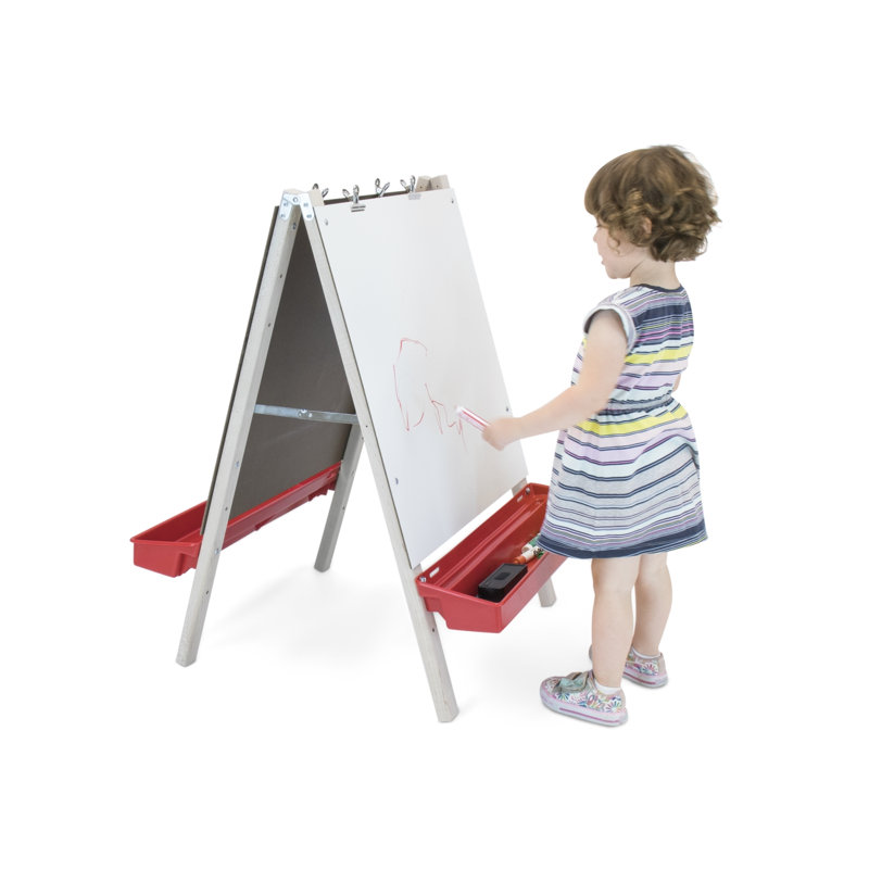 Tableau blanc sur pied enfant, 36 po x 23,75 po