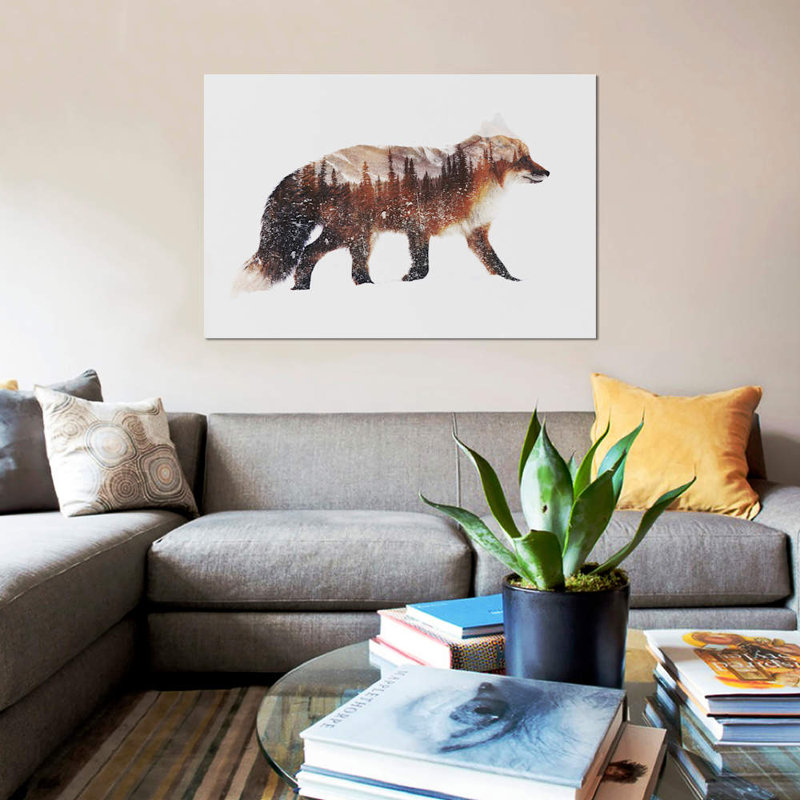 Arctic Red Fox by Andreas Lie - Wrapped Canvas Print, 101.6 cm H x 66.04 cm W x 1.91 cm D