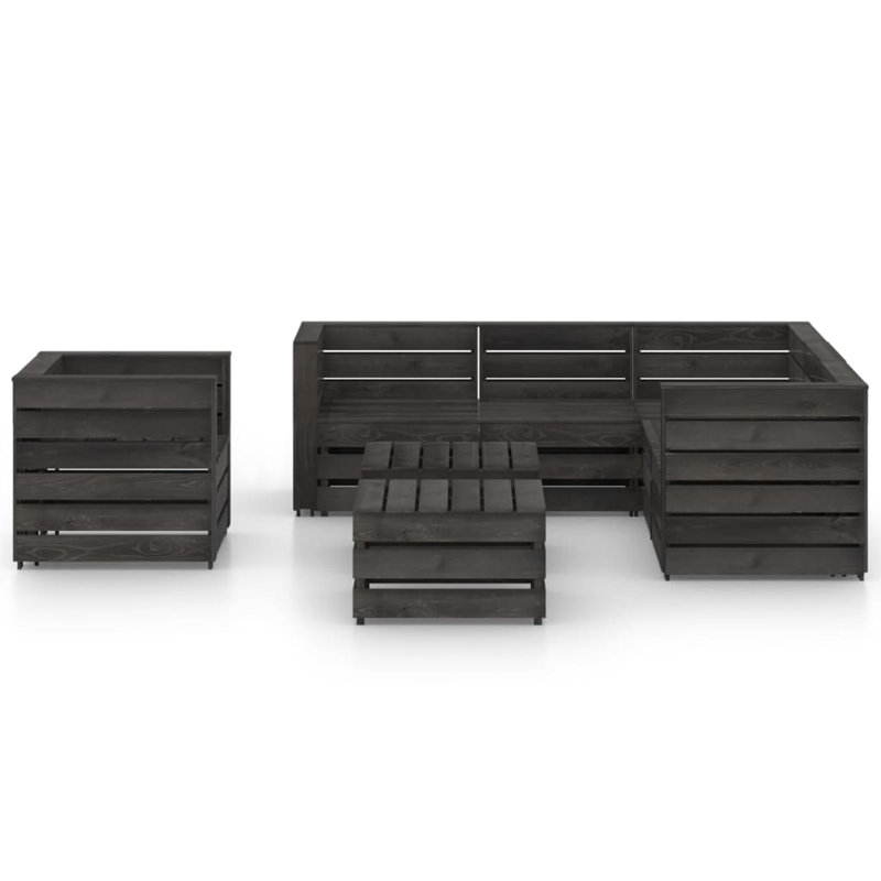 Paradiso 6 Seater Corner Sofa Set, Grey
