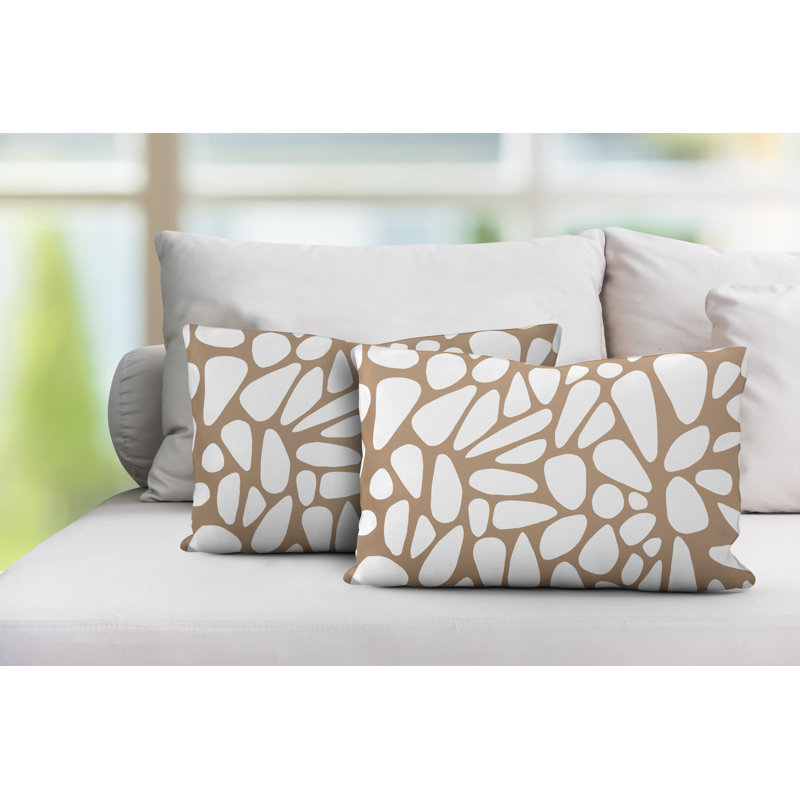 Coussin lombaire intérieur / extérieur Stone, Beige