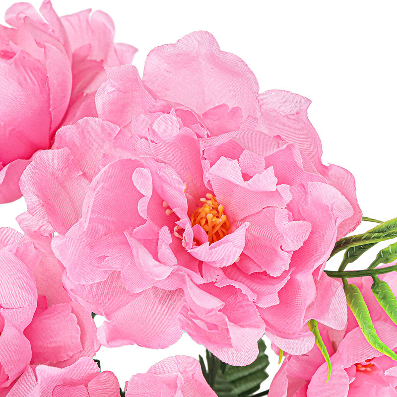 Buisson de pivoines artificielles, Rose