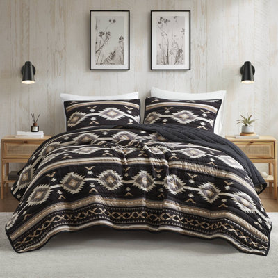 Ensemble de courtepointe légère / grand 3 pièces avec taies décoratives Woolrich Taos